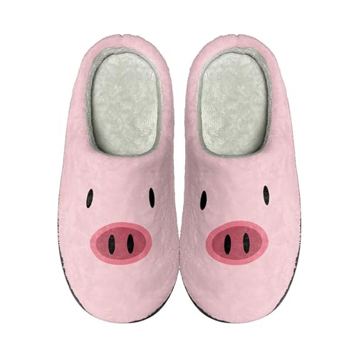 Generisch Niedliche Cartoon-Halloween Tier Hausschuhe - Slippers Women Cute Winter Lustig Hüttenschuhe Plüsch Warme Heimschuhe Unisex Hauspantoffeln Rutschfest Pantoletten Liebespaar Pantoffeln von Generisch
