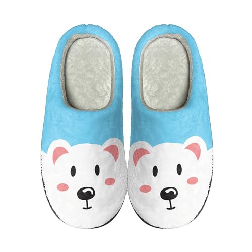 Generisch Niedliche Cartoon-Halloween Tier Hausschuhe - Slippers Women Cute Winter Lustig Hüttenschuhe Plüsch Warme Heimschuhe Unisex Hauspantoffeln Rutschfest Pantoletten Liebespaar Pantoffeln von Generisch