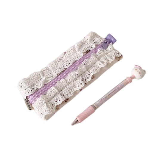 Generisch Niedliche Spitze Cartoon Bleistift Beutel Große Kapazität Kosmetik Tasche Haustier Hund Muster Stift Fall Schreibwaren Aufbewahrung Beutel Make-up Tasche von Generisch