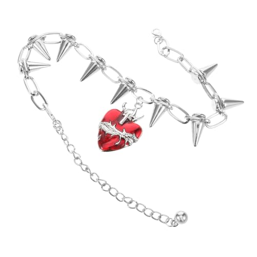 Generisch Nieten Liebes Halskette Schmuck Halskette Herren Halskette Klobige Halskette Kette Legierung Anhänger Halskette Metall Nieten Halskette Schmuckkette von Generisch