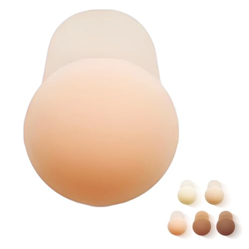 Generisch Nippelpads Klebe BH Push Up Unsichtbar Trägerloser Breast Pads Ultra Dünne Damen Nippel Covers Wiederverwendbare Nipple Cover (9CM Rosa) von Generisch
