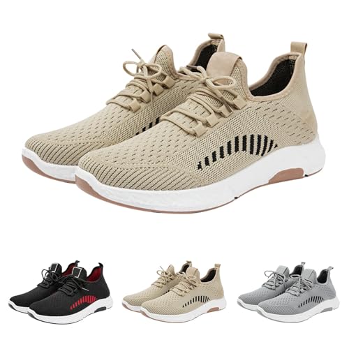 Generisch OrthopäDische Laufschuhe Herren Mit DäMpfung Leichtgewichts Jogging-Sneaker Outdoor Walkingschuhe Trainerschuhe Athleisure Mesh Halbschuhe Atmungsaktiv Sportschuhe SchlüPfen Schuhe von Generisch