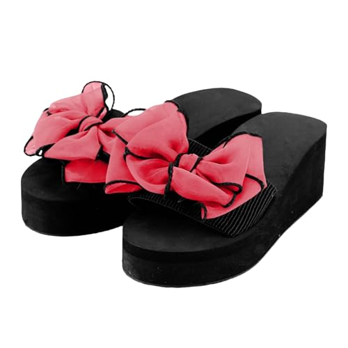 Generisch Orthopädische Hausschuhe Damen Zehensandalen Dicker Sohle Offene Ehen Pantoletten Runde Toe Keilsandalen Slip-On-Sicherheits Freizeitsandale Breite Füße Strandsandalen Elegant Sandaletten von Generisch