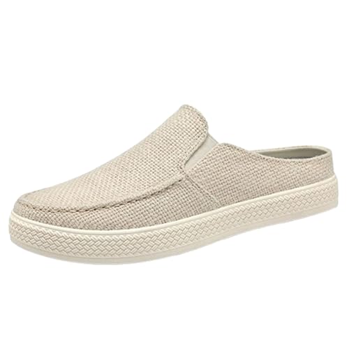 Generisch Orthopädische Herren Hausschuhe Freizeitschuhe Slip-On-Sicherheits Walkingschuhe Atmungsaktive Mesh Sportschuhe Breite Füße Canvasschuhe Lässige Pantoffeln Stilvoll Und Schön Schlupfschuhe von Generisch