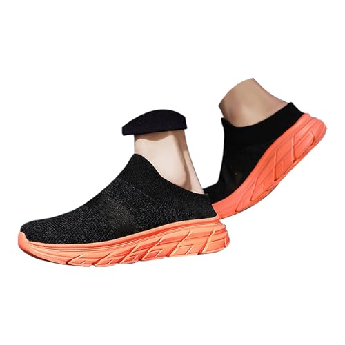 Generisch Orthopädische Herren Schuhe Weit Freizeitschuhe Slip-On-Sicherheits Walkingschuhe Bequem Sportschuhe Breite Füße Einzelneschuhe Atmungsaktive Mesh Pantoffeln Schnelltrocknend Hausschuhe von Generisch
