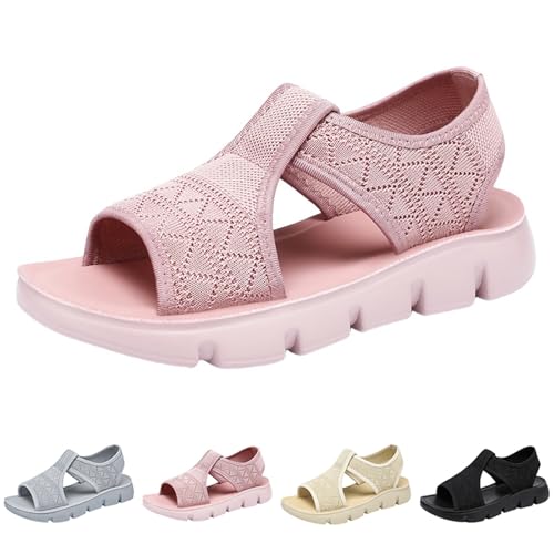 Generisch Orthopädische Sandalen Damen Sommer Diabetiker Sandalens Breite Füße Plateau Sandalen Mit Fußbett Sommerschuhe Bequem Waschbare Slingback Slide Weite Barfuss Offene Schuhe Waschbare von Generisch