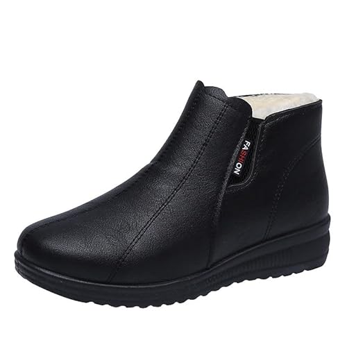 Generisch Orthopädische Schuhe Boots Damen Sneaker Winter Sportschuhe Stiefeletten Bequem Rutschfeste Winterschuhe Leicht Kurzstiefel Slip On Breite Stiefel Kurze Winterstiefel Warm Winterboots von Generisch