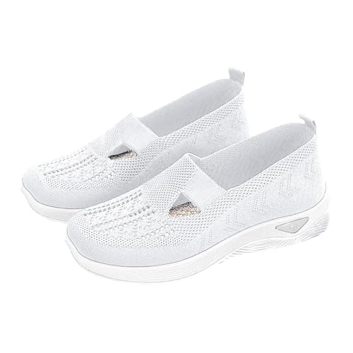 Generisch Orthopädische Schuhe Damen Loafer Sommer Mesh Atmungsaktiv Leichtgewichts Laufschuhe Weite H Vermascht Bequeme Walkingschuhe Outdoor Slip On Weiche Sohle Sommerschuhe,34-42 EU von Generisch
