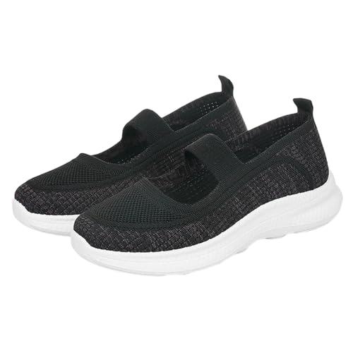 Generisch Orthopädische Schuhe Damen Sommer Diabetiker Walkingschuhe Slip On Sneaker Leicht Sportschuhe Atmungsaktive Laufschuhe Turnschuhe Bequeme Sneakers mit Arch Support Krankenschwester Schuhe von Generisch