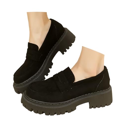 Generisch Orthopädische Schuhe Damen Sommer - Segelschuhe Mit Keilabsatz Sportschuhe Bequeme Weiches Lauflernschuhe Breite Fuß Slip-On Leder Wanderschuhe Flache Halbschuhe von Generisch