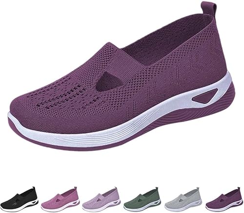 Generisch Orthopädische Schuhe Damen Walkingschuhe Damen Leicht Weite H Vermascht Atmungsaktive Lässige Komfort Laufschuhe Bequeme Outdoor Sommerschuhe Turnschuhe von Generisch
