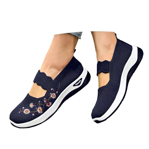 Generisch Orthopädische Schuhe Damen Walkingschuhe Weite H Komfort Laufschuhe Outdoor Sommerschuhe Turnschuhe von Generisch
