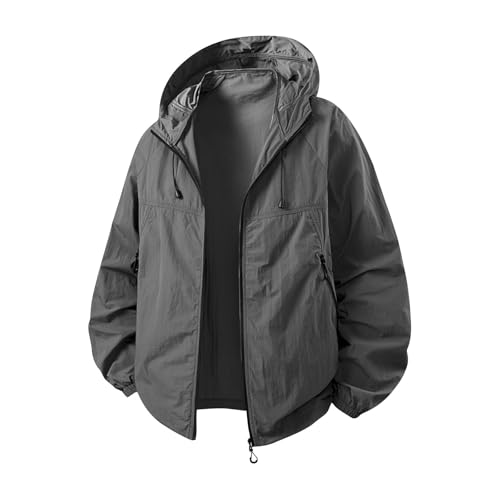 Generisch Outdoor Jacke Herren Regenjacke Wasserdicht Atmungsaktiv Sommer Wanderjacke mit Kapuze Bomberjacke Lang Herrenweste Laufjacke Sweatjacke Steppmantel Leicht Softshelljacke Kapuzenpullover Generisch Outdoor Jacke Herren Regenjacke Wasserdicht Atmungsaktiv Sommer Wanderjacke mit Kapuze Bomberjacke Lang Herrenweste Laufjacke Sweatjacke Steppmantel Leicht Softshelljacke Kapuzenpullover von Generisch