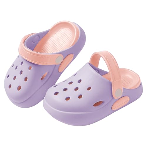 Generisch Outdoor Schuhe Baby EVA Oberbekleidung Cartoon Niedliche Baby Zehen Hausschuhe Für Jungen Mädchen Moonboots Kinder (Purple, 33 BigKids) von Generisch