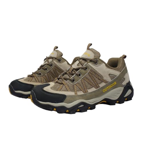 Generisch Outdoor Wanderschuhe für Paare Frühjahr und Sommer Sport Mesh Stoff Anti Rutsch atmungsaktive Tourismus Klettern Wandern Freizeit Schuhe (gelb,36) von Generisch