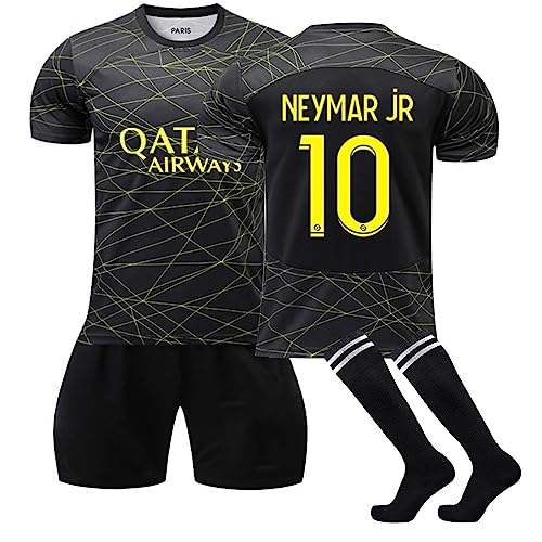 Generisch PSG Trikot Kinder 23/24 Neues Hause/Auswärts Fußballtrikot, Paris Fussball Trainingsanzug Sportshirt Herren/Junge Football Training Tshirts, Shorts und Socken Anzug PSG Kit for Kids #193 von Generisch