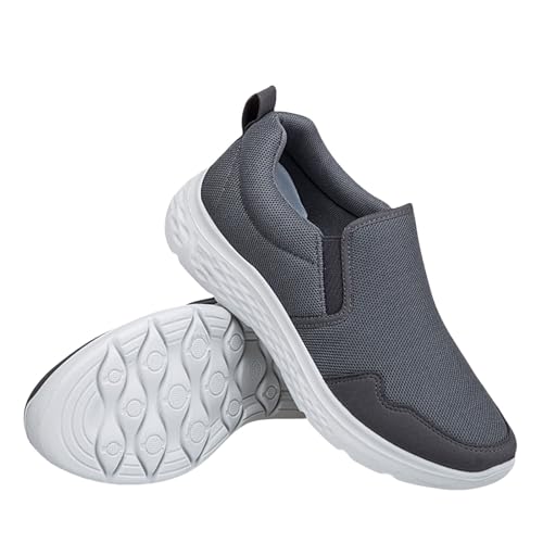 Generisch Paar leichte atmungsaktive Freizeitschuhe jeden Schritt in die Liebe wasserdichte Schuhe 39 Herren (Grey, 44) von Generisch
