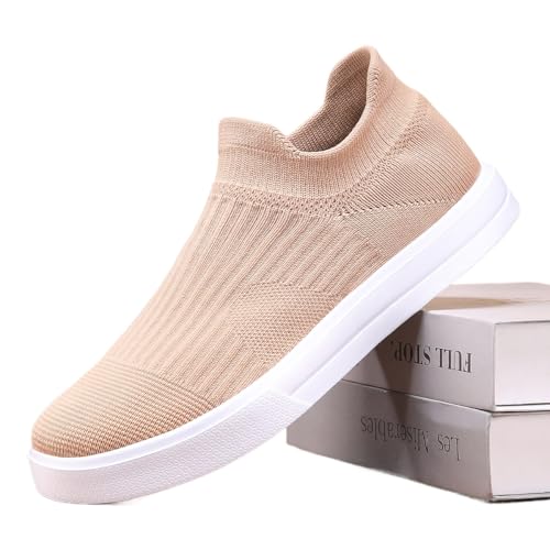Generisch Paar mit einem Fuß Fußbodenschuhe Sport Freizeit Fliegenschuhe (Rose Gold,47) von Generisch