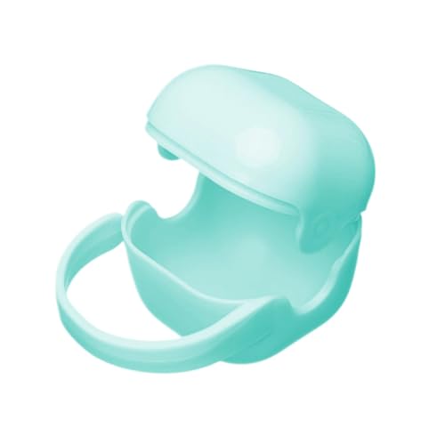 Generisch Pacifier Case, Portable Travel Storage Box Case, 9.5x6.2x6cm Bpa Pacifier Holder with Secure Snap Closure, Compact Dustproof Soother Container for Babies von Generisch