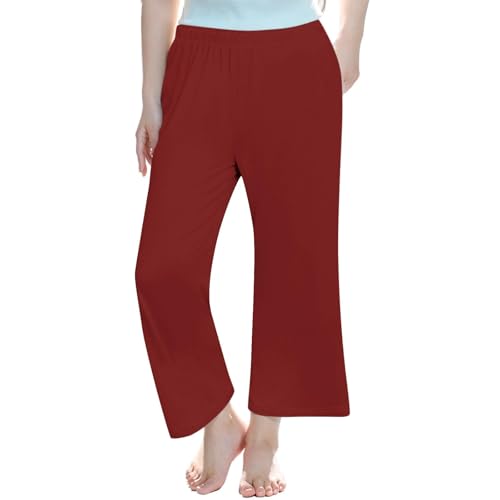 Generisch Palazzo Hose Mädchen Sommer Lang Freizeithose High Waist Strandhose Casual Einfarbig Jogginghose mit Taschen Sommerhose Elastische Taille Sporthose Bequem Lässig Trainingshose Kinder Generisch Palazzo Hose Mädchen Sommer Lang Freizeithose High Waist Strandhose Casual Einfarbig Jogginghose mit Taschen Sommerhose Elastische Taille Sporthose Bequem Lässig Trainingshose Kinder von Generisch