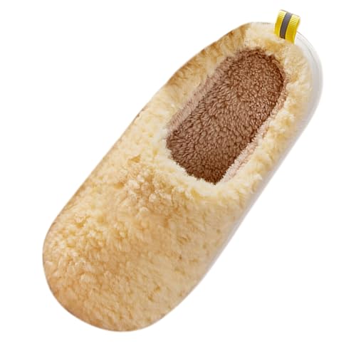 Generisch Pantoffeln Damen Winter ， Fuzzy-Hausschuhe Für Frauen Baumwolle Pantoletten Leicht Winterschuhe Stumm Hauspantoffeln Weiche Sohle Plüschhausschuhe Bequem Freizeitschuhe Rutschfest Slippers von Generisch