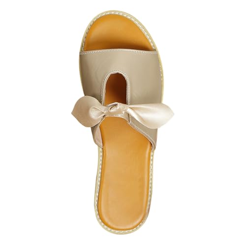 Generisch Pantoffeln Sommer Damen Flach Hausschuhe Mit Schleife Rutschfeste Sandalen Wandersandalen Weiche Sohle Bequem Pantolette Elegante Frauenschuhe Slip on Slide Slipper Innen und Außen Generisch Pantoffeln Sommer Damen Flach Hausschuhe Mit Schleife Rutschfeste Sandalen Wandersandalen Weiche Sohle Bequem Pantolette Elegante Frauenschuhe Slip on Slide Slipper Innen und Außen von Generisch