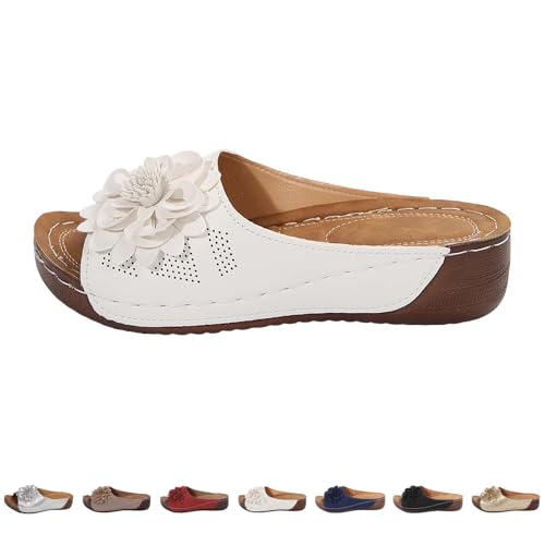 Generisch Pantoletten Damen Hausschuhe Frauen Pantoffeln Keilabsatz Vintage Sommerschuhe mit Fussbett Sandaletten Bequem Römer Boho Sandalen Bequeme Strandsandalen Elegant Hausschlappen Generisch Pantoletten Damen Hausschuhe Frauen Pantoffeln Keilabsatz Vintage Sommerschuhe mit Fussbett Sandaletten Bequem Römer Boho Sandalen Bequeme Strandsandalen Elegant Hausschlappen von Generisch