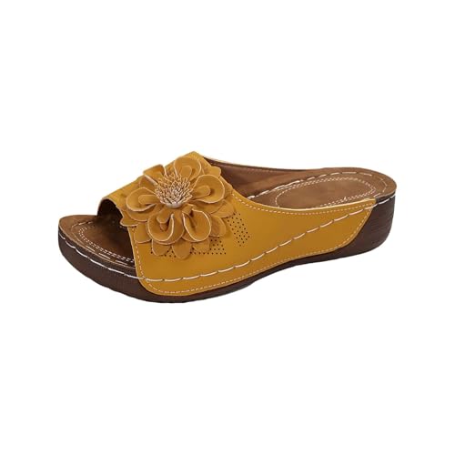 Generisch Pantoletten Damen Sandalen Hausschuhe Slipper Elegant Schicke Sandalen Ledersandalen Sommer Wandersandalen Rutschfeste Wanderschuhe FüR Strand Reisen Trekking LäSsige Breite FüßE Schlappen Generisch Pantoletten Damen Sandalen Hausschuhe Slipper Elegant Schicke Sandalen Ledersandalen Sommer Wandersandalen Rutschfeste Wanderschuhe FüR Strand Reisen Trekking LäSsige Breite FüßE Schlappen von Generisch