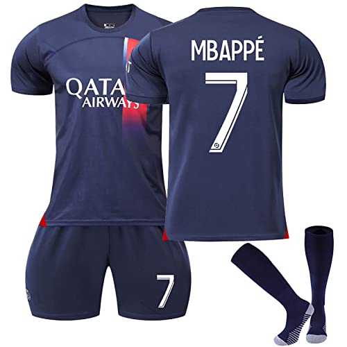 Generisch Paris Trikot PSG Hause/Auswärts Fußball Trikots Shorts Socken Set, PSG Trikot für Junge Herren, Erwachsene/Kinder Fussball Jersey Trainingsanzug von Generisch