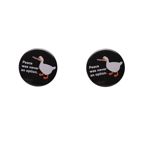 Generisch Peace was never an option 2er Button Set - Pins Anstecknadeln Broschen für Erwachsene Jugendliche - Gans mit Messer Applikation #Männergeschenk #Frauengeschenk Generisch Peace was never an option 2er Button Set - Pins Anstecknadeln Broschen für Erwachsene Jugendliche - Gans mit Messer Applikation #Männergeschenk #Frauengeschenk von Generisch