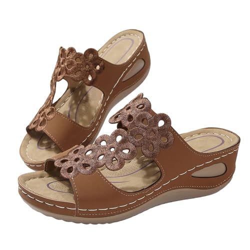 Generisch Peeptoes Damen Keilabsatz Orthopädische Sandalen Slip-On Keilsandalen Plateaau Pantoletten Slingback Hausschuhe Mit Weichen Sohlen Atmungsaktiv Freizeitsandalen Rutschfest Strandsandalen Generisch Peeptoes Damen Keilabsatz Orthopädische Sandalen Slip-On Keilsandalen Plateaau Pantoletten Slingback Hausschuhe Mit Weichen Sohlen Atmungsaktiv Freizeitsandalen Rutschfest Strandsandalen von Generisch