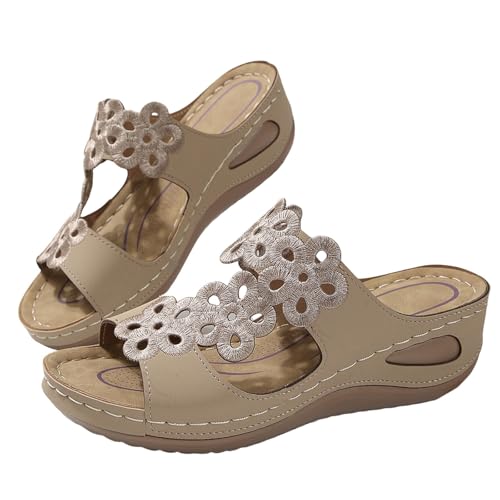 Generisch Peeptoes Damen Keilabsatz Orthopädische Sandalen Slip-On Keilsandalen Plateaau Pantoletten Slingback Hausschuhe Mit Weichen Sohlen Atmungsaktiv Freizeitsandalen Rutschfest Strandsandalen Generisch Peeptoes Damen Keilabsatz Orthopädische Sandalen Slip-On Keilsandalen Plateaau Pantoletten Slingback Hausschuhe Mit Weichen Sohlen Atmungsaktiv Freizeitsandalen Rutschfest Strandsandalen von Generisch