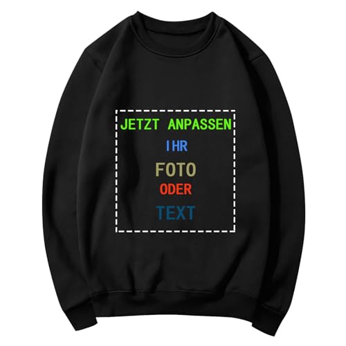 Generisch Personalisierter Sweatshirt für Kind - Design Ihr eigenes Foto/Text hinzufügen,Pullover Personalisierte Gedruckt Vorne/Hinten von Generisch