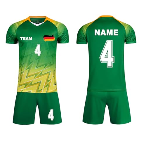 Generisch Personalisiertes Football Trikot Junge Erwachsene Fusstball Shorts&Trikots mit Name Nummer Team Logo Fußball Herren Kinders Trikot Generisch Personalisiertes Football Trikot Junge Erwachsene Fusstball Shorts&Trikots mit Name Nummer Team Logo Fußball Herren Kinders Trikot von Generisch