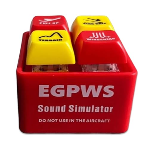 Generisch Pilot and Crew Alert Keychain EGPWS Warning Sound Simulator, EGPWS Voice Simulator Cockpit Sounds Simulator Keychain (EGPS) von Generisch