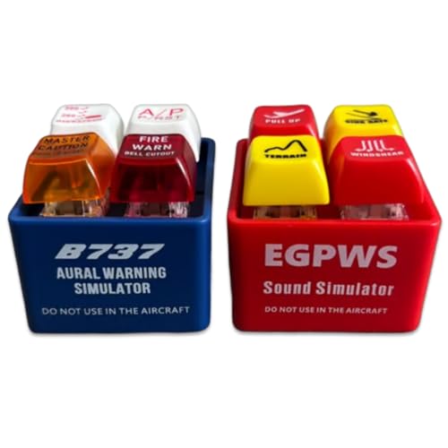 Generisch Pilot and Crew Alert Keychain EGPWS Warning Sound Simulator, EGPWS Voice Simulator Cockpit Sounds Simulator Keychain (EGPS+B737) von Generisch