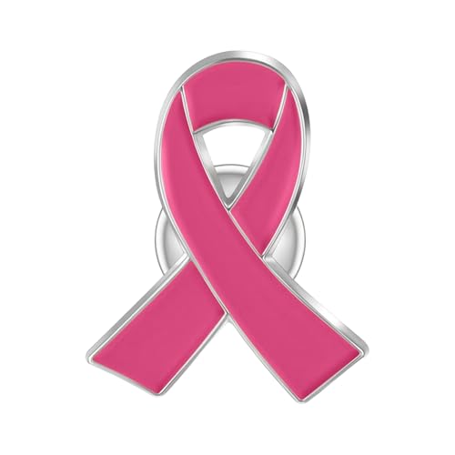 Generisch Pink Ribbon,Brustkrebs-Bewusstsein Brustkrebs Anstecknadel Kleidung Brustkrebs BewusstseinsbäNder Brosche Rosa Breast Cancer Awareness Ribbon Bracelets Event Accessories von Generisch