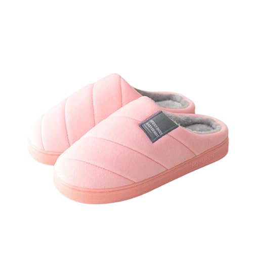 Generisch Plush Slippers Men's Warm,Damen Slipper Winter Hausschuhe Damen Flauschig Filz Women's 44 von Generisch