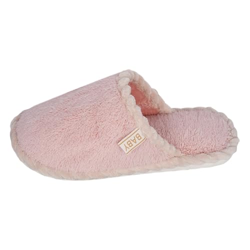 Generisch Plush Slippers Men's Warm,Winter Felt Soft Flat Bequeme Slipper Unisex Lammfell Hausschuhe Damen Comfortable Fluffy Indoor von Generisch