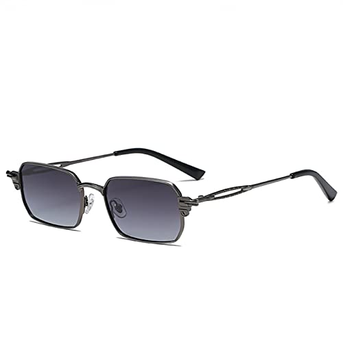 Generisch Polarized Metal Small Frame Square Woman Sunglasses Sports Driving Driver Commuter Trend UV400 Sunglasses Gift(E) von Generisch