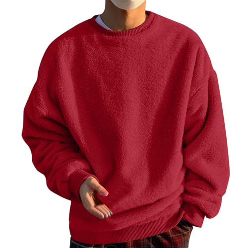 Generisch Polo Pullover Herren weißer Pullover Hoodie Backprint Herren schwarzer Pullover Strickpulli Herren Pullover Herren Strickpullover Kapuzenpulli Herren Hoodie Herren Sweatshirt ohne Kapuze von Generisch
