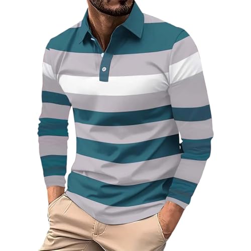 Generisch Poloshirt Herren Langarm Getäfelt T Shirts Golf Tennis Hemden Casual Tops Polo Hemd Weiß Polo Hemden Generisch Poloshirt Herren Langarm Getäfelt T Shirts Golf Tennis Hemden Casual Tops Polo Hemd Weiß Polo Hemden von Generisch
