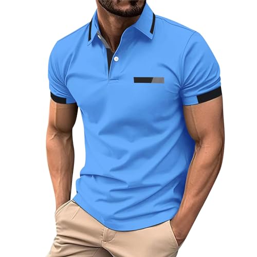 Generisch Poloshirt Kurzarm Button-Down-Kragen Sommer Mit Brusttasche Poloshirt Herren Knopfleiste Herren Poloshirt Kurzarm Bequem Poloshirt Herren Schnelltrocknend Poloshirt Herren Blau Generisch Poloshirt Kurzarm Button-Down-Kragen Sommer Mit Brusttasche Poloshirt Herren Knopfleiste Herren Poloshirt Kurzarm Bequem Poloshirt Herren Schnelltrocknend Poloshirt Herren Blau von Generisch