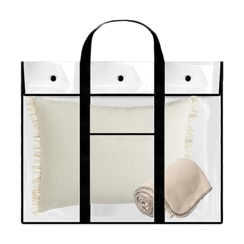 Generisch Poster Storage Bag, Clear Waterproof Organizer, PVC Bulletin Holder, Sturdy Handle Design, Perfect for Sketching Drawing and Artwork Protection, 31.5x25.59 inches von Generisch