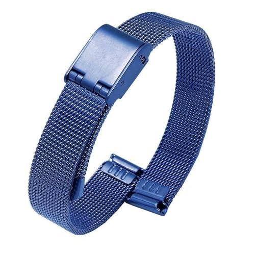 Generisch Premium-Uhrenarmband, Uhrenzubehör, Unisex-Armband, weich, bequem, Schnellverschluss, Ersatzbänder(Blau,15mm) von Generisch