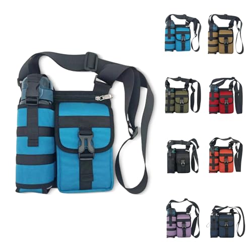 Generisch Prevalente Shoulder Bag, Prevalentn Shoulder Bags With Water Bottle Holder, Para Deportes Al Aire Libre (Light Blue) von Generisch