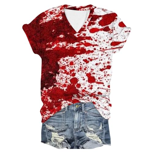 Generisch Problem GelöSt Print Halloween T Shirt,Halloween T-Shirt Bloody Shirt Halloween Tshirt Damen Mit Blut Kurzarm Blutspritzer-Shirt Halloween KostüM Damen Blut Handabdruck Generisch Problem GelöSt Print Halloween T Shirt,Halloween T-Shirt Bloody Shirt Halloween Tshirt Damen Mit Blut Kurzarm Blutspritzer-Shirt Halloween KostüM Damen Blut Handabdruck von Generisch