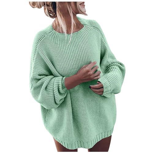 Generisch Pullover Damen Oversize Strickpullover Einfarbig Rundhals Sweater Freizeit Langarm Longpullover Winter Strick Pulli Sweatshirt Locker Warm Winterpullover Luftig Grobstrick Strickpulli Generisch Pullover Damen Oversize Strickpullover Einfarbig Rundhals Sweater Freizeit Langarm Longpullover Winter Strick Pulli Sweatshirt Locker Warm Winterpullover Luftig Grobstrick Strickpulli von Generisch