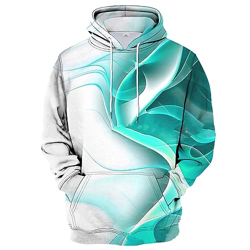Generisch Pullover Herren, Hoodie Basic Kapuzenpullover Langarm Y2K Männer Kapuzenjacke Casual Sweatshirts Mit Taschen Pullover Herren Schwarz Pullover Weiß Clothes Pullover (4XL, Grau) von Generisch
