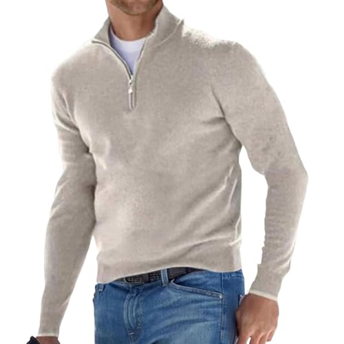 Generisch Pullover Herren 1/4 Zip Neck Pulli Männer Arbeitspullover Bequem Weich Ohne Kapuze Strickpullover Sweater Winterpullover Pulli Langarmshirt Fleecejacke Fleece Pullover Herren Generisch Pullover Herren 1/4 Zip Neck Pulli Männer Arbeitspullover Bequem Weich Ohne Kapuze Strickpullover Sweater Winterpullover Pulli Langarmshirt Fleecejacke Fleece Pullover Herren von Generisch